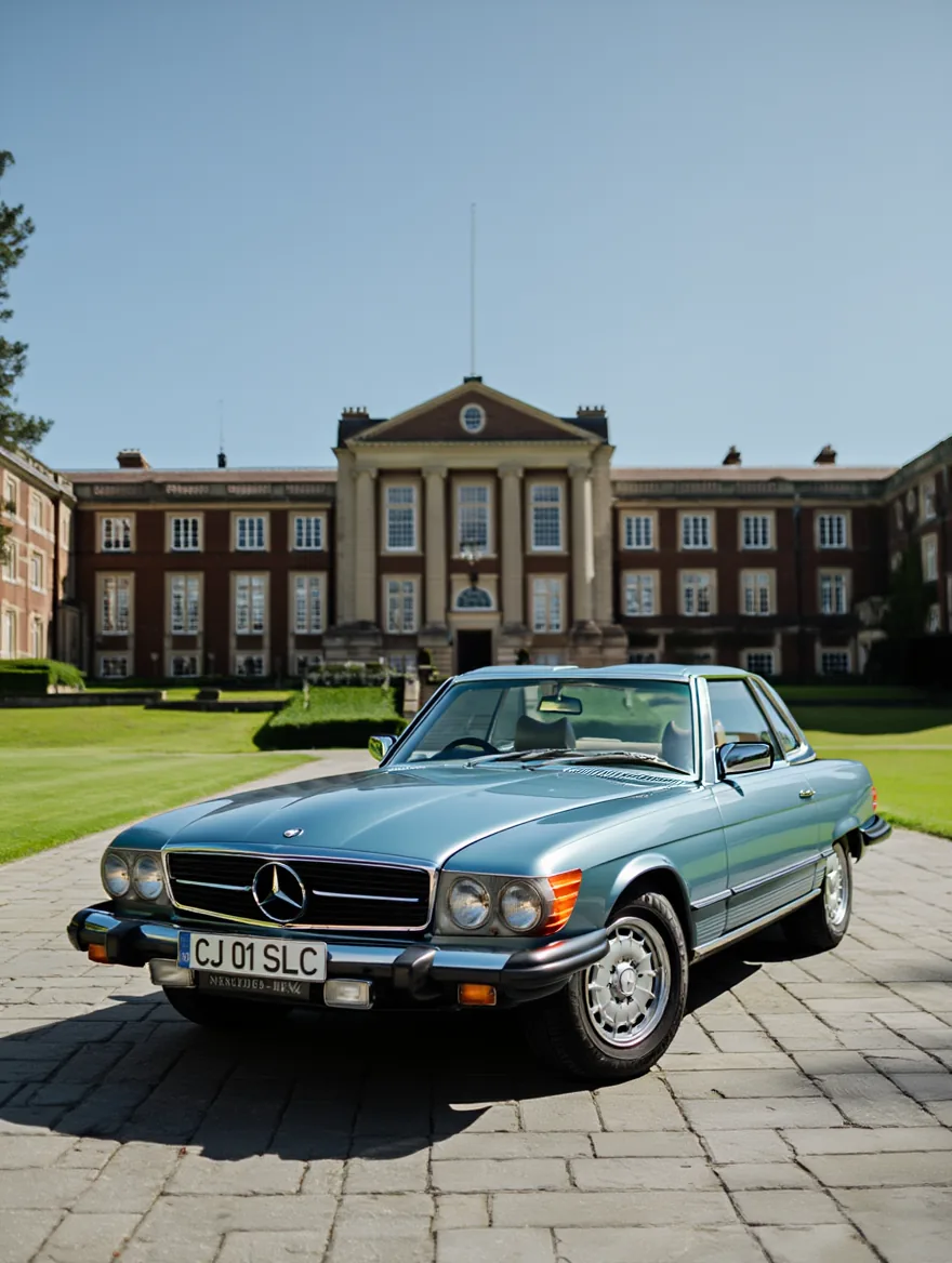 Mercedes 280 SLC pentru producții foto și video în Cluj