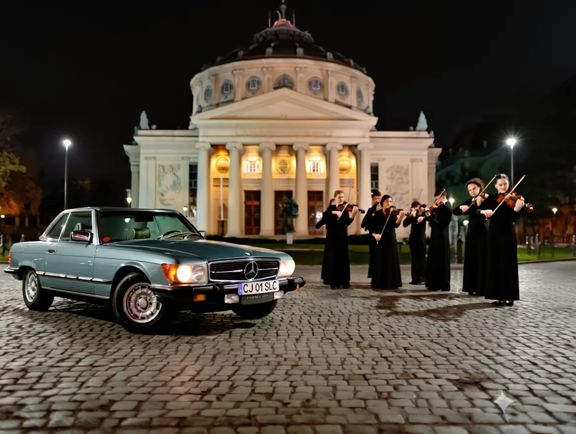 Mercedes-Benz 280 SLC clasic pentru evenimente speciale