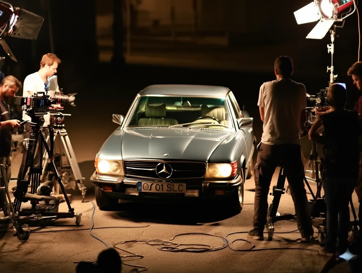 Mercedes-Benz 280 SLC pentru evenimente și studio foto în Cluj