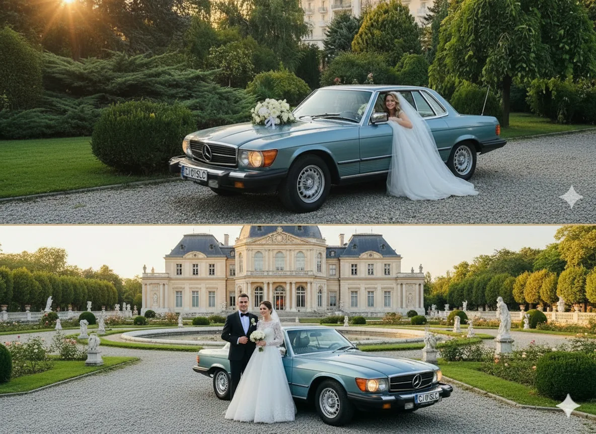 Mercedes-Benz 280 SLC pentru evenimente speciale în Cluj